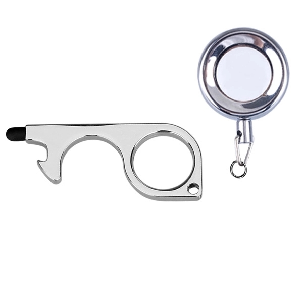 PPE No-Touch Door Opener with Stylus and Alligator Clip Reel - Image 5