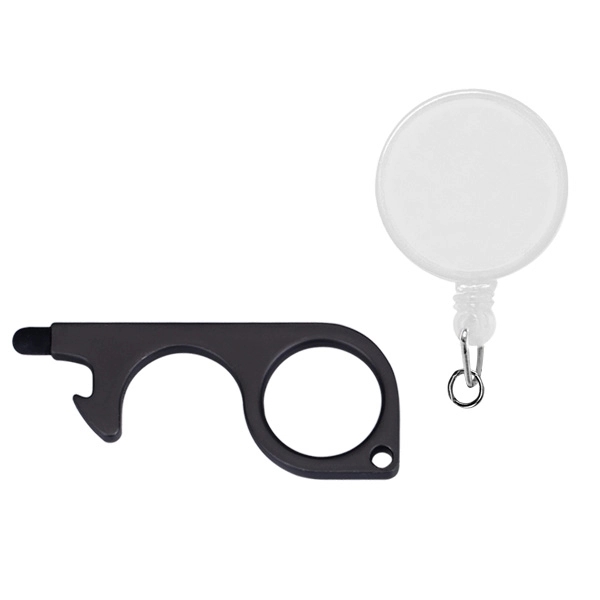 PPE No-Touch Door Opener with Stylus and Badge Reel - Image 4