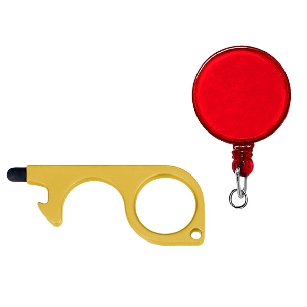 PPE No-Touch Door Opener with Stylus and Badge Reel - Image 6