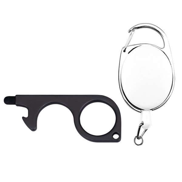 PPE No-Touch Door Opener w/ Stylus and Badge Reel Carabiner - Image 4