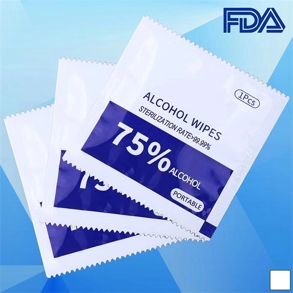 Alcohol Wipes PPE 75% Disposable Alcohol Pads - Image 1