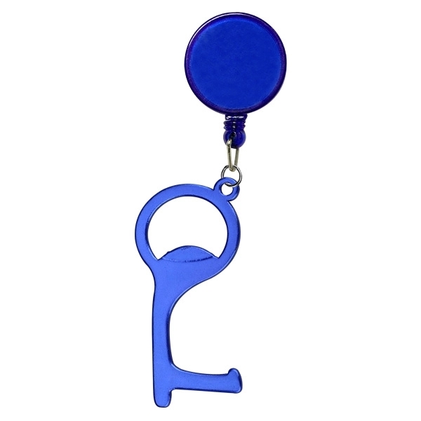 PPE Door and Bottle Opener/Closer No-Touch w/ Badge Reel - Image 2