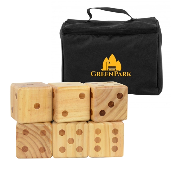 Oversize Wooden Yard Dice Game - Image 1