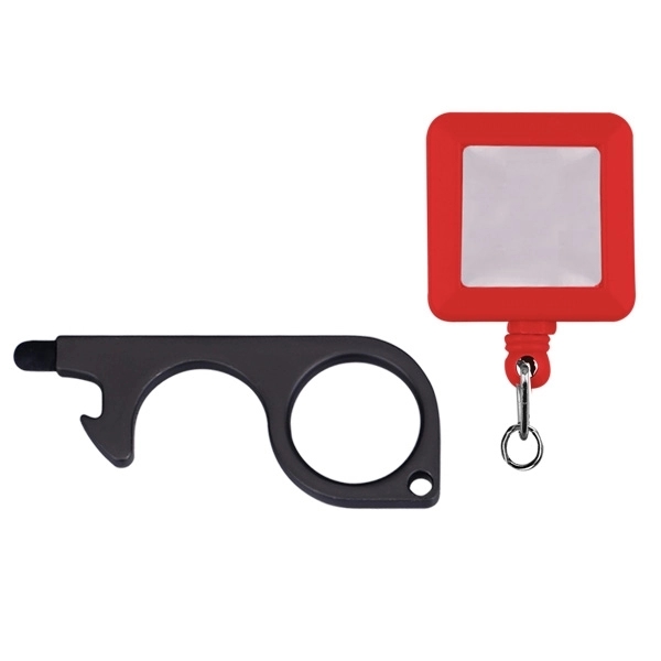 PPE No-Touch Door Opener with Stylus and Square Reel - Image 4