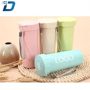 Wheat Straw Plastic Bottle Cup