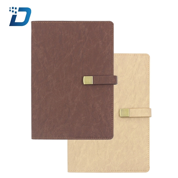 Leatherette Journal With Metal Clasp - Image 3