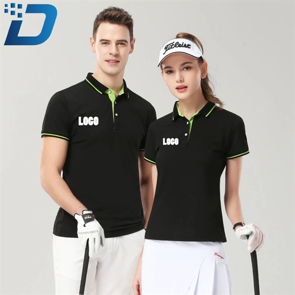 Golf Short Sleeve Cotton Polo Shirt - Image 1