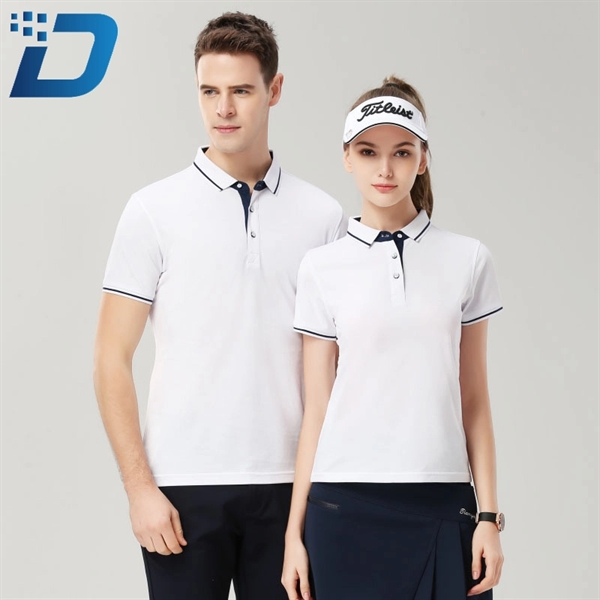 Golf Short Sleeve Cotton Polo Shirt - Image 3