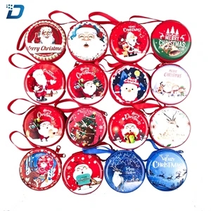 Small Christmas Candy Coins Cash Headset Purse Box
