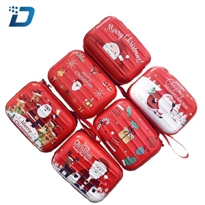 Christmas Tinplate Candy Cookie Coin Wallet