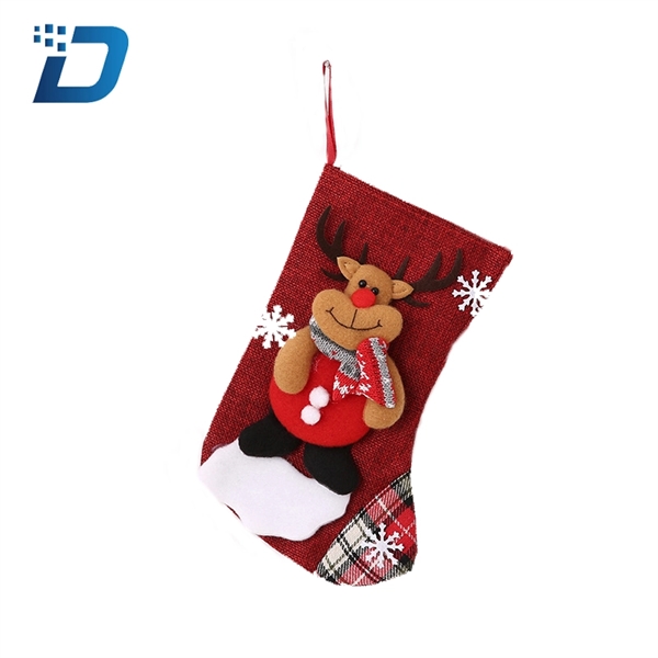 Christmas Santa Socks Candy Bag Xmas Tree Decoration - Image 4