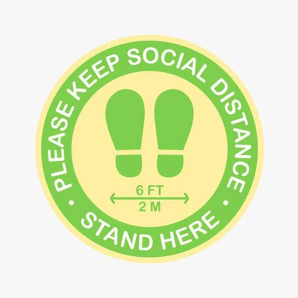 Please Keep Social Distance Floor Decal