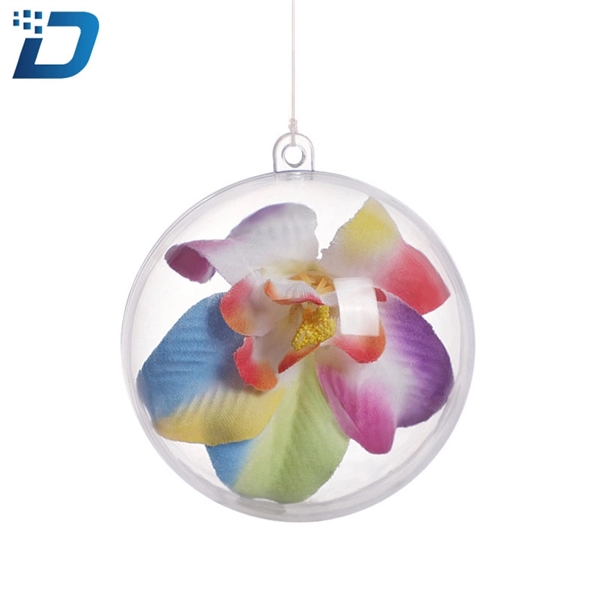 Plastic Fill Ball Christmas Ornament - Image 2