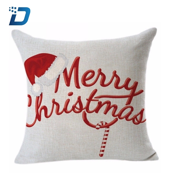 Custom Flax Decorative Cushions Pillowcase Christmas - Image 4