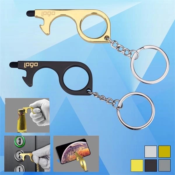 PPE Hygiene No-Touch Door/Bottle Opener with Stylus - Image 1