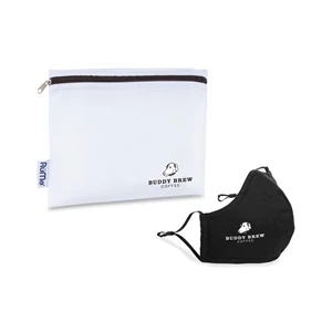 Reusable Face Mask and Storage Pouch Kit