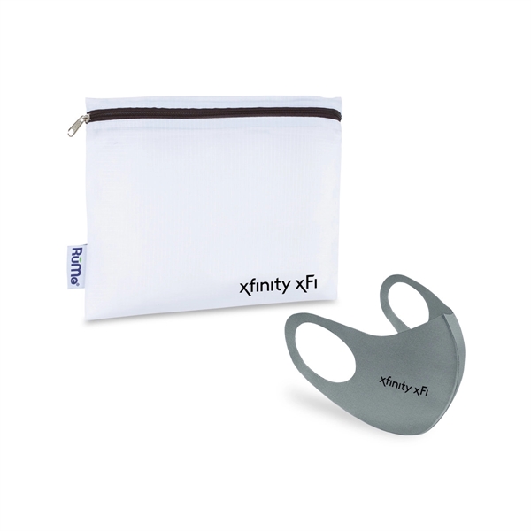 Reusable Stretch Face Mask and Storage Pouch Kit - Image 7