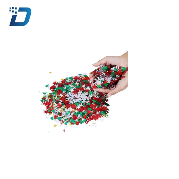 Christmas Confetti Mix Foil Snowflake - Image 2
