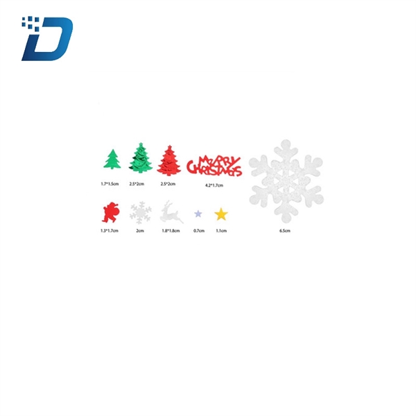 Christmas Confetti Mix Foil Snowflake - Image 3
