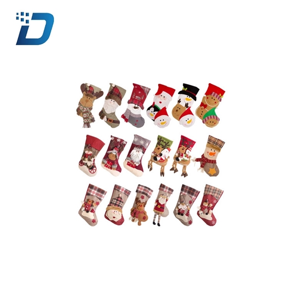 Christmas Stockings Gift Socks Hanging Christmas Tree Decora - Image 1