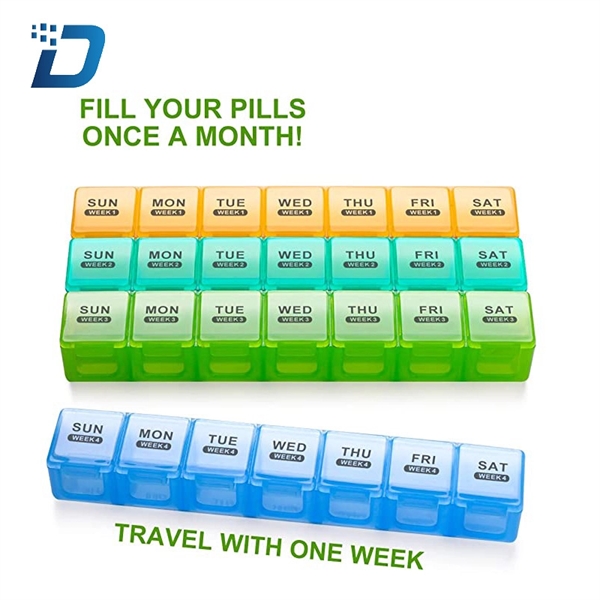 Pill Organizer Box Weekly Pill Organizer - Image 2