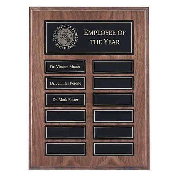 Recognition Pocket 12 Plate Perpetual Plaque
