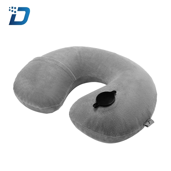 Car Travel Inflatable U-shaped PVC Neck Pillow - Image 4