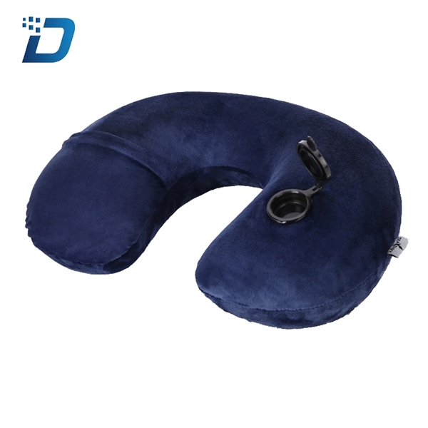 Car Travel Inflatable U-shaped PVC Neck Pillow - Image 5
