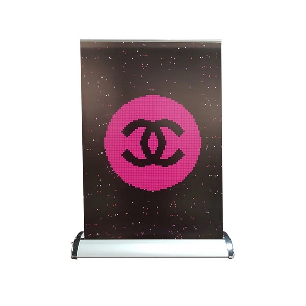 Retractable Tabletop Banner Stand Display, 11.6 x 16.5