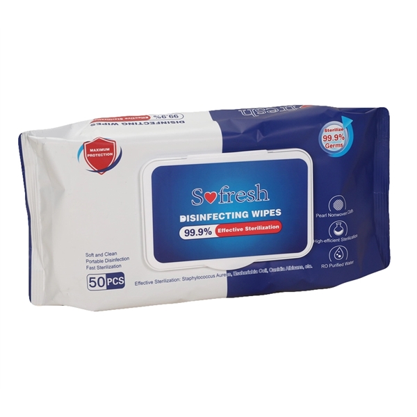 Non Alcohol Wipes, 50's - Image 1