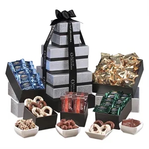 Individually-Wrapped Tower of Chocolate
