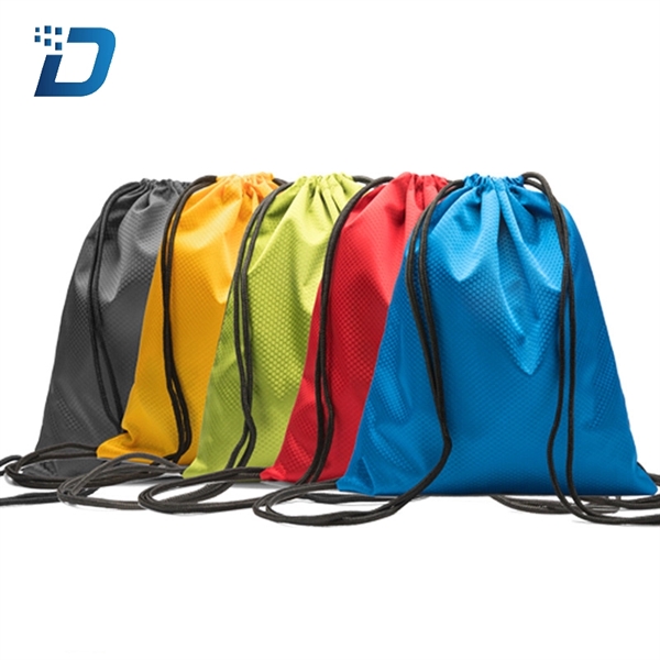 Drawstring Waterproof Polyester Backpack - Image 1