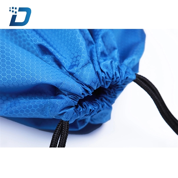 Drawstring Waterproof Polyester Backpack - Image 2