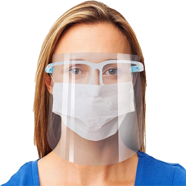 Face Shield With Glasses - Image 1