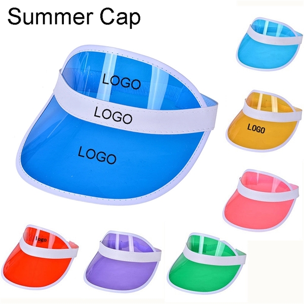 Adult Size Plastic Visor Cap - Image 1