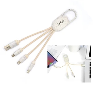 Wheat Straw 3-in-1 Charging Cable 
