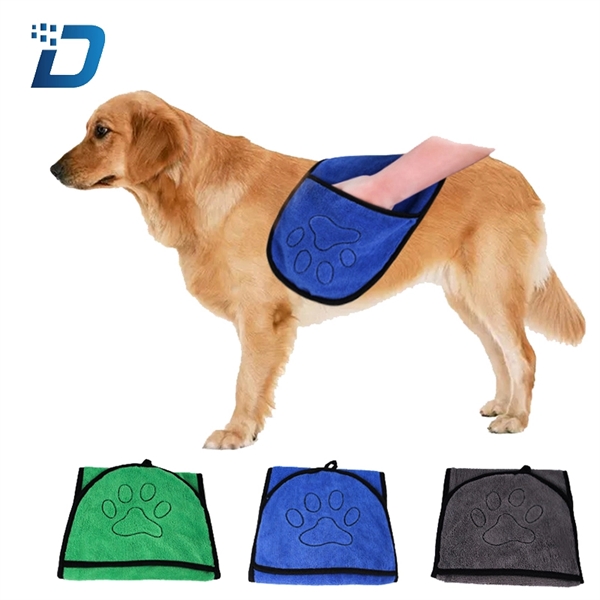 Pet Double-sided Absorbent Glove Towel - Image 1