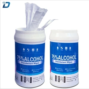 75% Alcohol Disinfection Hand Sanitizer Wipes Canister
