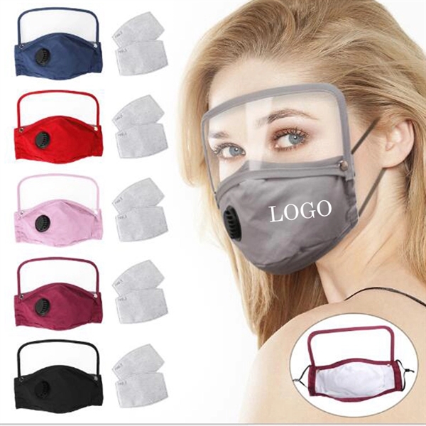 Adult Cotton Mask With Detachable Eye Shield - Image 1