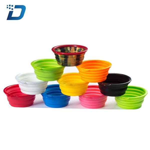 Portable Collapsible Foldable Silica Gel Pet Bowl - Image 1