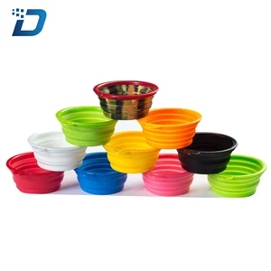 Portable Collapsible Foldable Silica Gel Pet Bowl