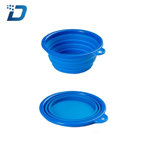 Portable Collapsible Foldable Silica Gel Pet Bowl - Image 4