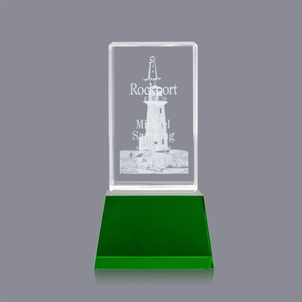 Robson 3D Award on Base - Green - Image 2