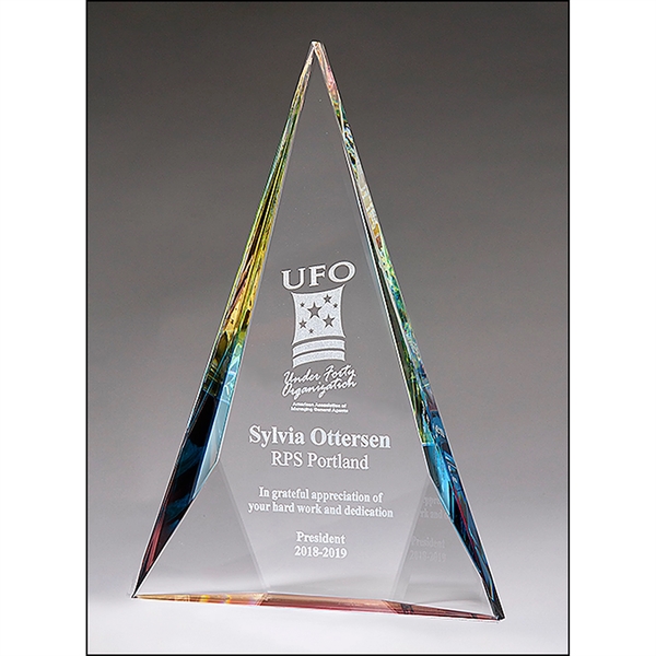 Diamond Series Crystal Award with Prism-Effect Base