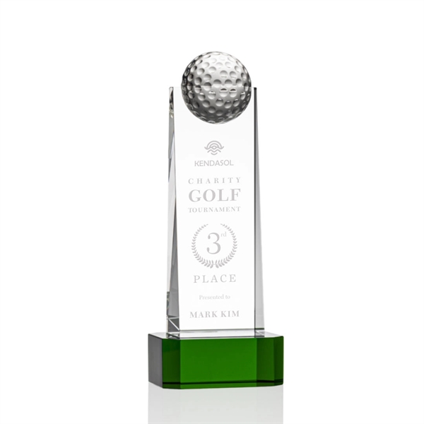 Dunbar Golf Award on Base - Green - Image 3