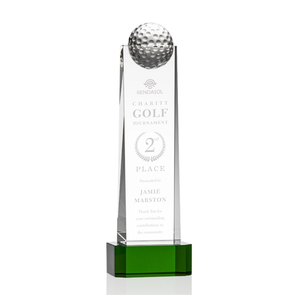 Dunbar Golf Award on Base - Green - Image 4