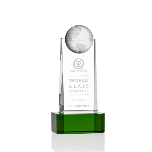 Sherbourne Globe Award on Base - Green - Image 2