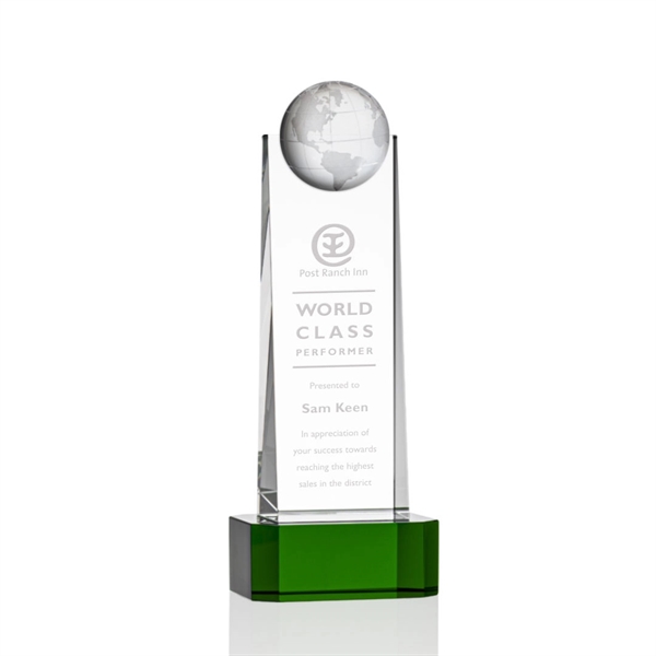 Sherbourne Globe Award on Base - Green - Image 3