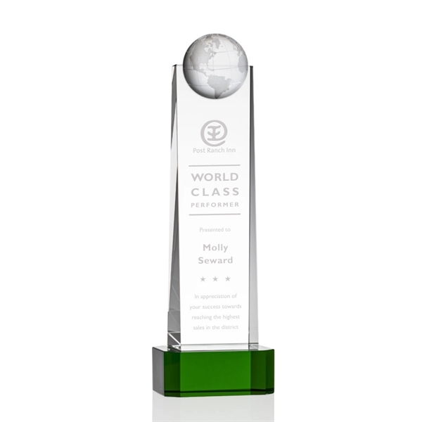 Sherbourne Globe Award on Base - Green - Image 4