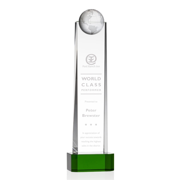 Sherbourne Globe Award on Base - Green - Image 5